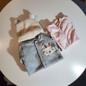 Baby Cotton footies 1+1